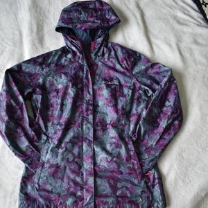 Purple Camo Columbia Rain Jacket